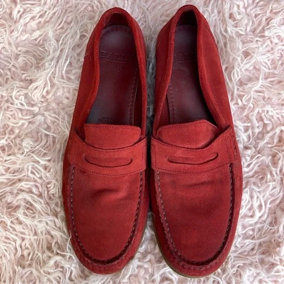 Bally | Shoes | Bally Red Suede Loafers | Poshmark display picture 2